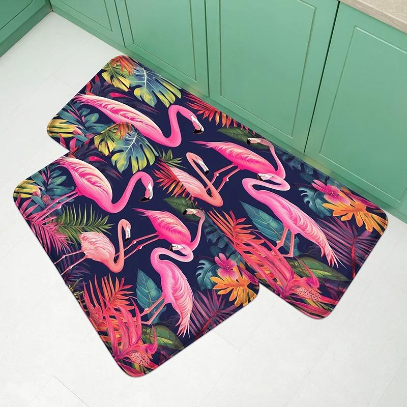Cute High Mountain Cow Pattern Kitchen Absorbent Door Mat Soft and Comfortable Entrance Mat Bedroom Floor Mat Bathroom Carpet
