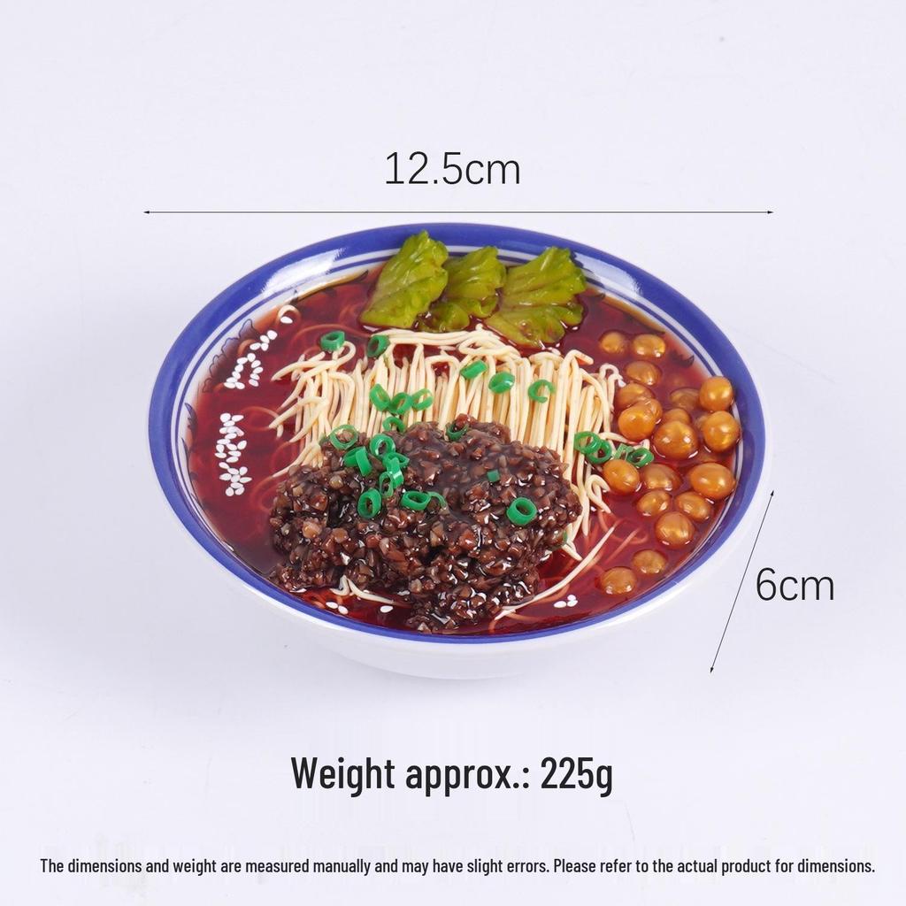1:1 Lanzhou Lamian Fake Noodles Model - Big Bowl Beef & Seafood Display Prop