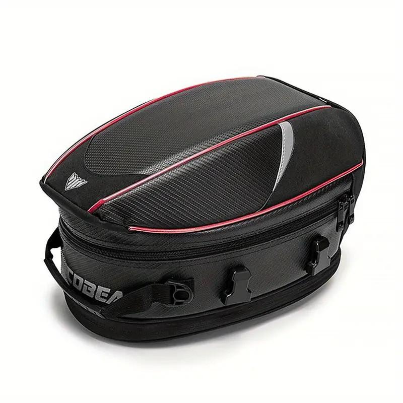 

Waterproof Motorcycle Rear Seat Bag Helmet Backpack Portable For Riding Off-Road Biking Adventure красный