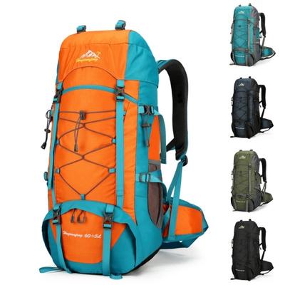 Nova Bolsa de Viagem para Acampamento ao Ar Livre com Redução de Peso, Bolsa Esportiva de Grande Capacidade, Mochila de Caminhada Impermeável 56-75L