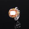 Jewelry High Carbon Diamond Ice Flower Cut Copper Inlaid Retro Light Luxury Suit Female Host 10 * 12