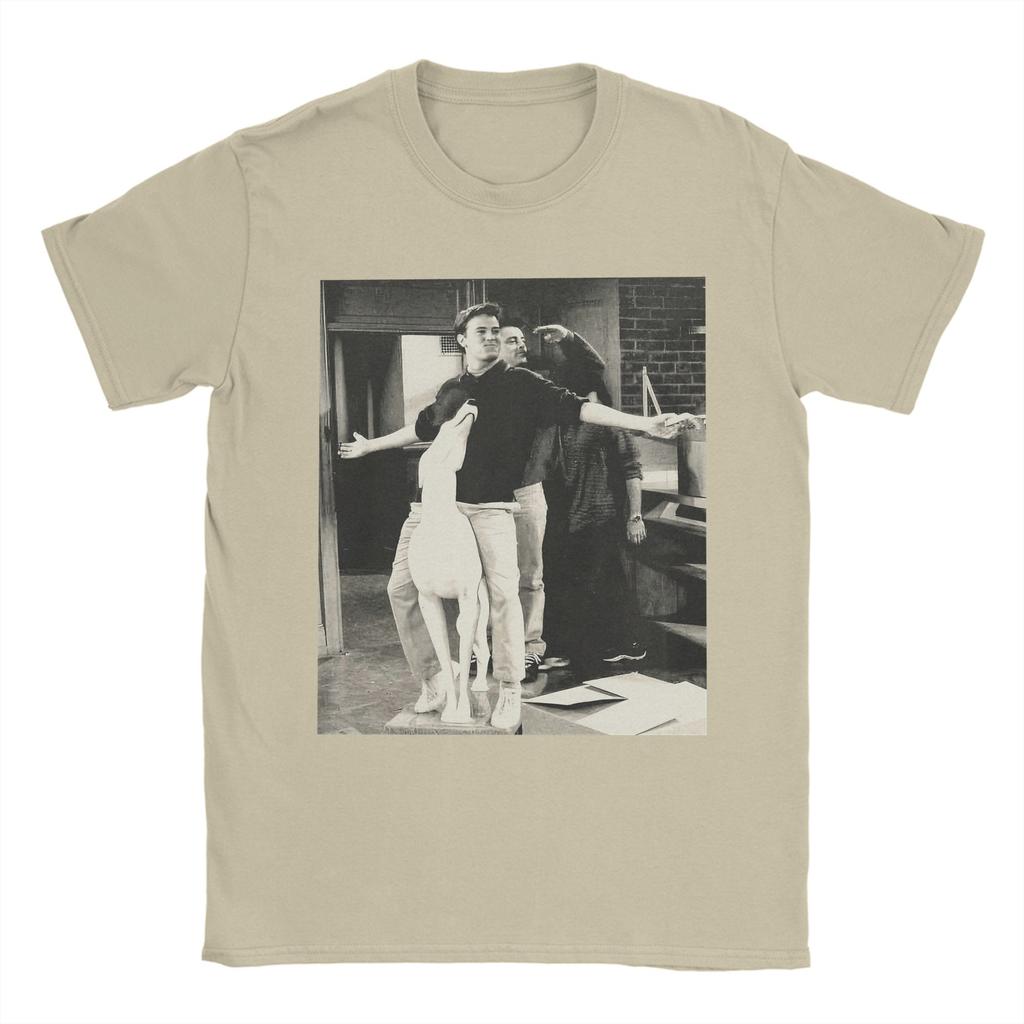 Vänner TV-serie Joey Tribbiani Chandler Bing T-shirt för män Unik 100% bomulls t-shirt Kortärmad t-shirts 4XL 5XL Kläder