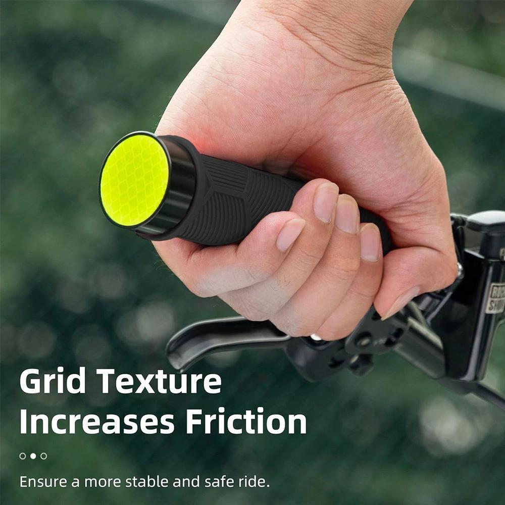 Rockbros 40720007001 Bicycle Grips With Reflector - Black