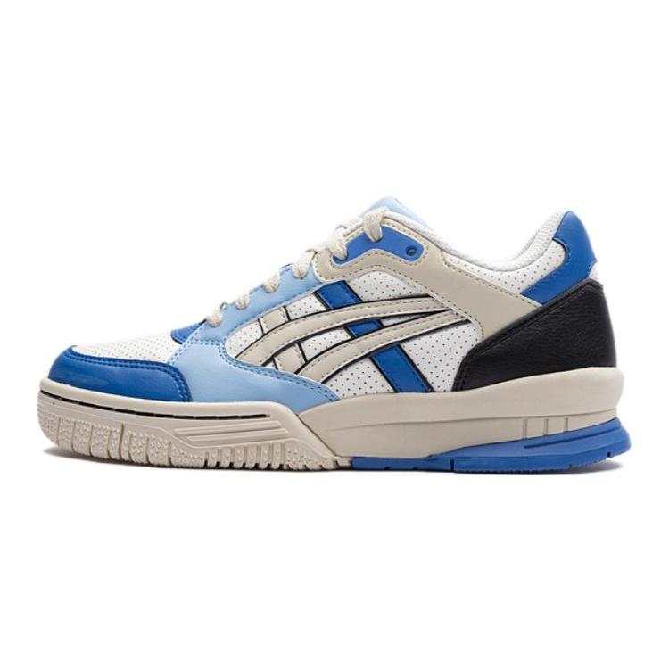 (GS) ASICS Gel-Spotlyte Low V2 White Blue Beige Kids 1204A127-103 EU 38
