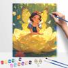 Disney oil painting kit painting art fairy Snow White butterfly blossom wall decor handmade diy gift