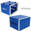 Blue Metal Housing For Devices 110X250X190Mm