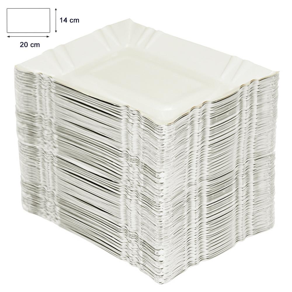 Disposable Rectangular Paper Tray 14 X