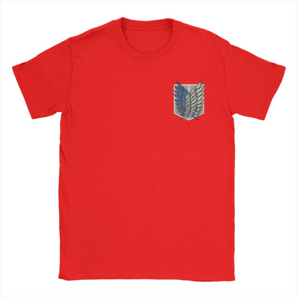 Men Printed T-Shirts Attack on Titan Survey Corps Amazing Cotton Tees Women Short Sleeve T Shirt O Neck Clothing Graphic