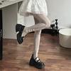 Lolita Lace Love Pattern Stockings Women's Summer Thin Japanese Pure Desire Cute Bow Mesh Pantyhose