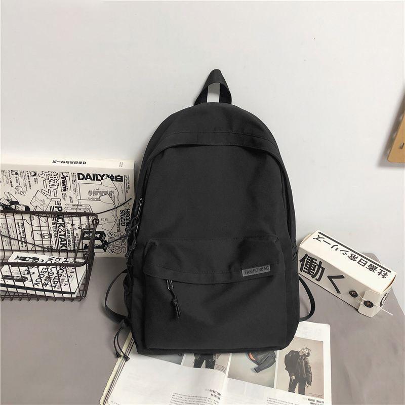 Schoolbag Backpack Men's Simple Large Capacity Computer Backpack Women's Leisure Japanese Junior High School Student High School Student School Bag