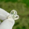 Mothers day Sale Sterling Silver Natural Green Amethyst Wife Promise Ring US 7.5