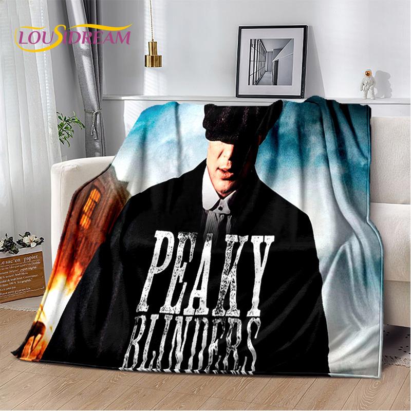 2025 New Tommy Shelby P-Peaky B-Blinders Soft Blanket,Soft Throw Blanket for Home Bedroom Bed Sofa Picnic Travel Cover Gift