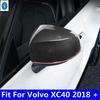 Rückspiegelgehäuse Rückspiegelabdeckung Zierleiste Passend für Volvo XC40 2018 - 2025 Auto Außen Zubehör Carbonfaser-Optik