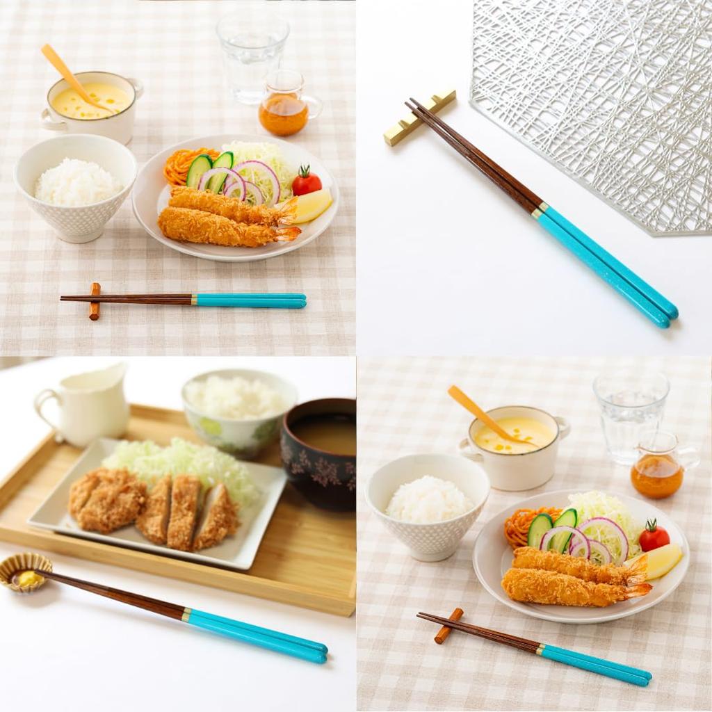 FlaColle Selectable by Birth Moon March Slim Made In Japan Dishwasher Stylish Birthday Gift Chopsticks Month - Aquamarine Chopsticks, 23cm,