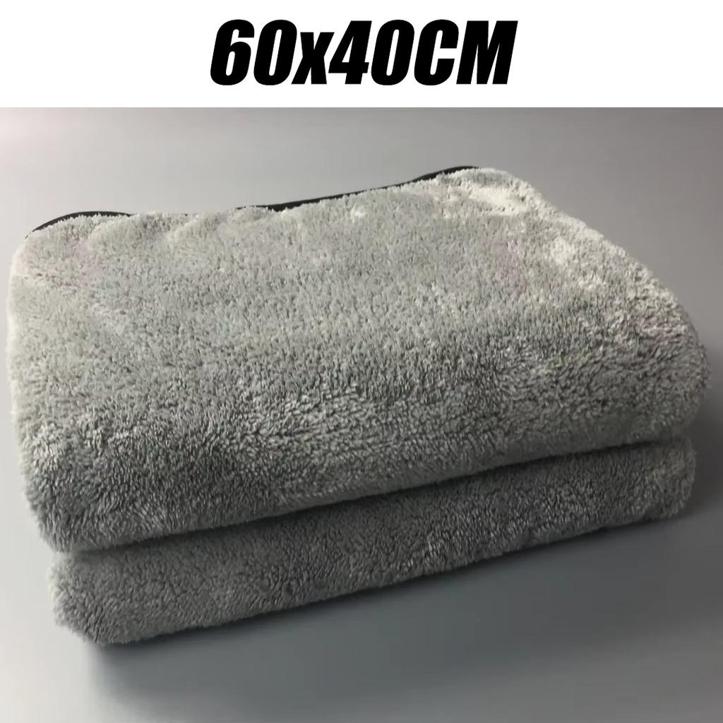 Verdicktes Mikrofasermotorrad-Reinigungstuch Autowaschhandtücher Doppellagig Trocknungspflege Detaillierung Autoreinigung Saugfähiges Tuch