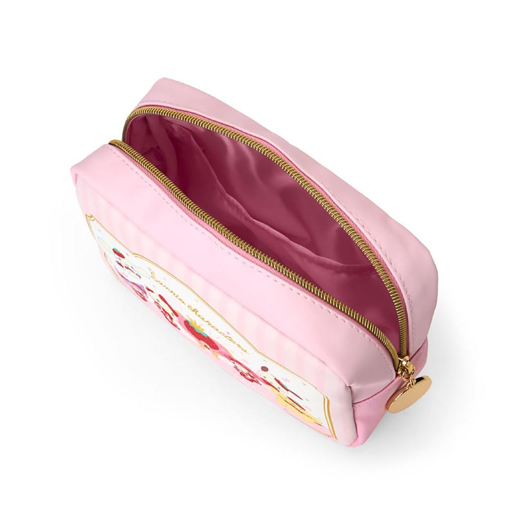 Sanrio Pouch Shimbun 50th Sanrio Characters PU Zinc W X D X Ages 463159 (Ichigo Anniversary) Leather, Polyester, Alloy, Approx. 7.7" 2.2" 5.5" H, 3+,