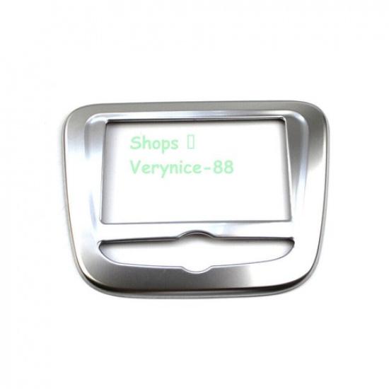 For Chevrolet Malibu 16-21 Silver Steel Car Middle Console Navigation Panel Trim