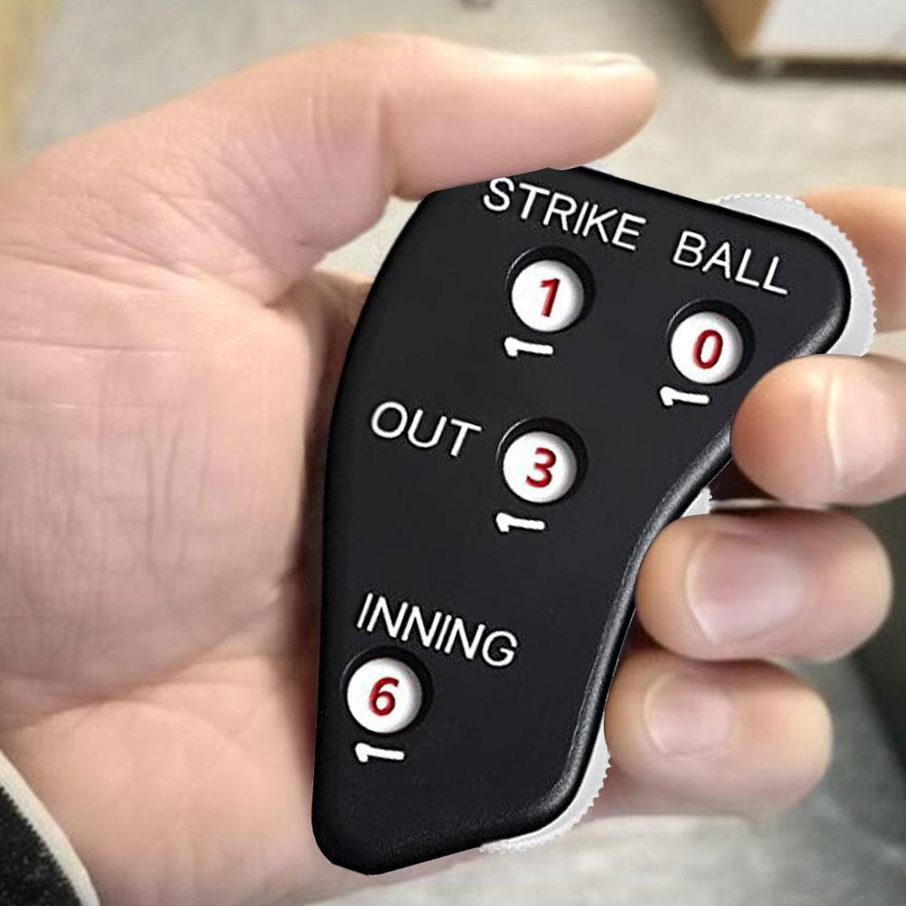 4-Rad Schiedsrichterzähler Baseball Schiedsrichter Klicker Handheld Softball Zähler für Scorer Aufzeichnung von Aus & Innings Bällen