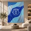 Dekorativní gobelín, Nástěnné umění s potiskem Everton Football, Lehká nástěnná závěsná dekorace pro pozadí ložnice