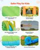 Inflatable Bounce House, 13.3 X 11.4 X 8.4 Ft Inflatable Bounce House Water Slide, Bouncer Castle with Climbing Wall, Double Tall Slides, Splash Pool