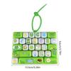 Small Gift 26 Key Keyboard Keychain 26 Key Button Fidget Toy Mini Keyboard Pendant  Children's Bag