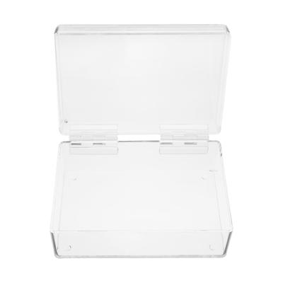 Clear Acrylic Storage Box Lid Portable Transparent Case Jewelry Organizer Home Office Storage Container Craft Box