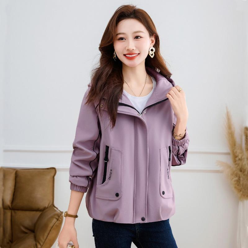 Trench casual da donna corto nuovo popolare giacca mom sottile
