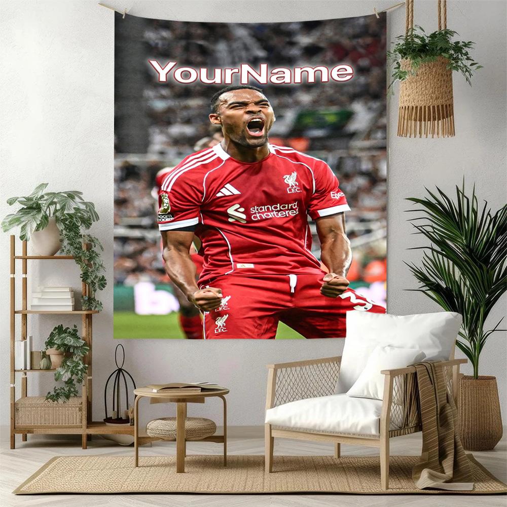 Liverpool Custom Your Name Wall Decor Tapestry Art For Pet Memorial Birthdaywedding Party Backdrop Family Gift
