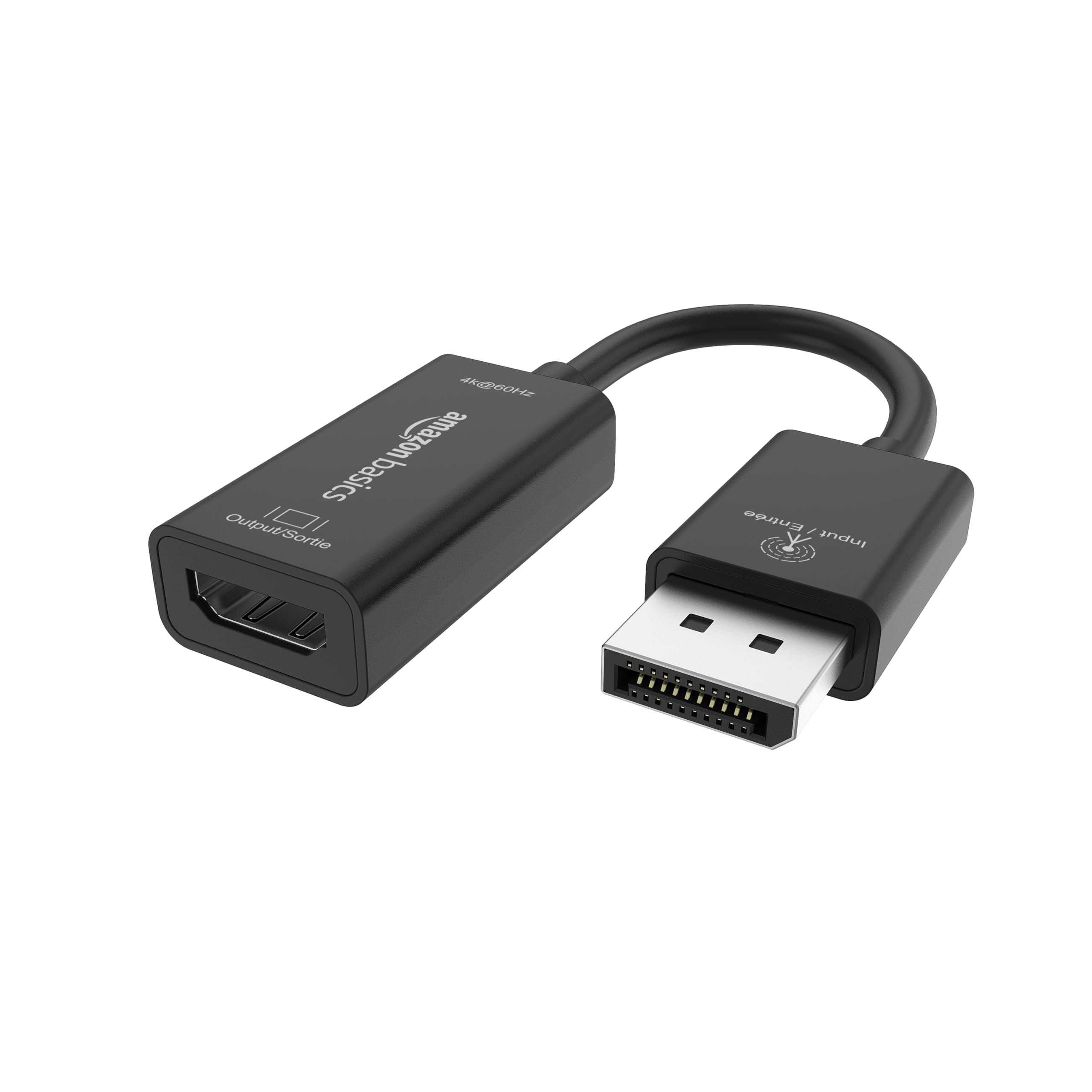 

AmazonBasics DisplayPort to HDMI Black Adapter, 4k@60Hz, чорний