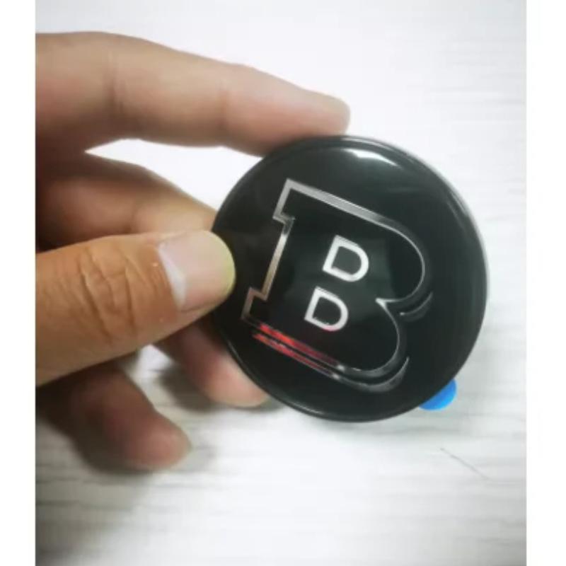 Black For BRABUS Hood Sticker 57mm BRABUS Badge Sticker Hood Emblems For Mercedes BRABUS GLA GLC GLE W205 W212 W463 W177 W246