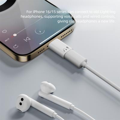 Professional Indicator Light USB-C Audio Converter HiFi Sound Smart Chip Type C Earphone Adapter Headphone Connector Tablet