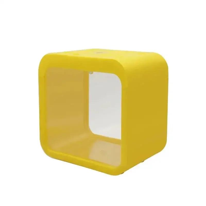 Kreatywne akwarium Przezroczyste małe akwarium LED Światło Betta Hodowla Box Złota rybka Mini akwarium Klocki budowlane Izolacja Box