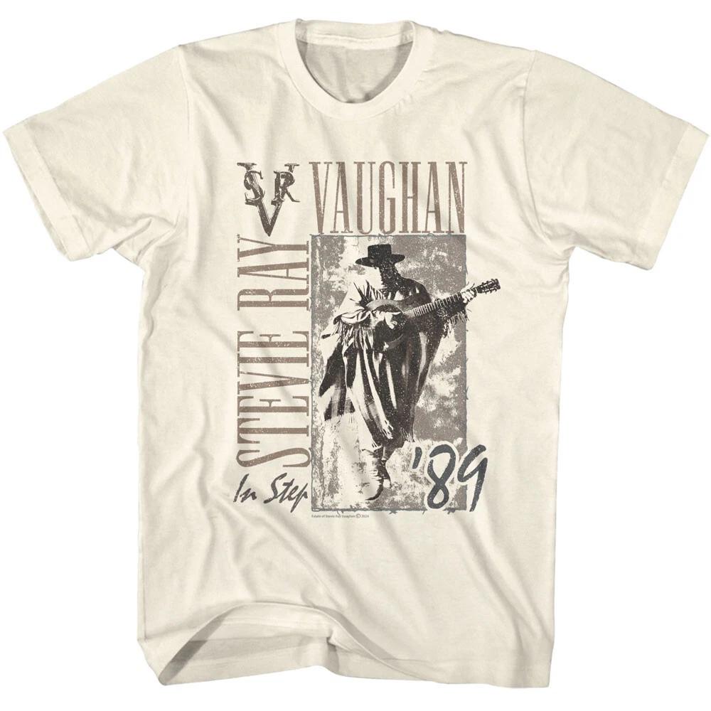 Stevie Ray Vaughan And Double Trouble In Step 89 Men s T Shirt Rock Music Merch 2XL