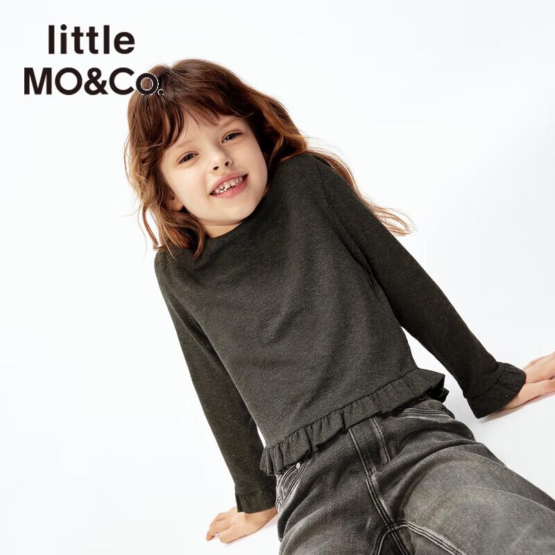 Little MO&Co. Girls  Ruffle Long-Sleeve Top 110