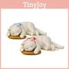 Cat Square Towel Pvc Animal Figure For Office Desk Decor And Exchange Gift