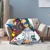Vintage 90s Detective Conan Anime Blanket Kuroba Kaito Fuzzy Vintage Soft Throw Blankets Bedding Lounge Spring/Autumn Outdoor