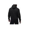 Jordan Pattern Print Solid Hooded Pullover Long-Sleeve Sweatshirt Men Tops Black FD0569-010