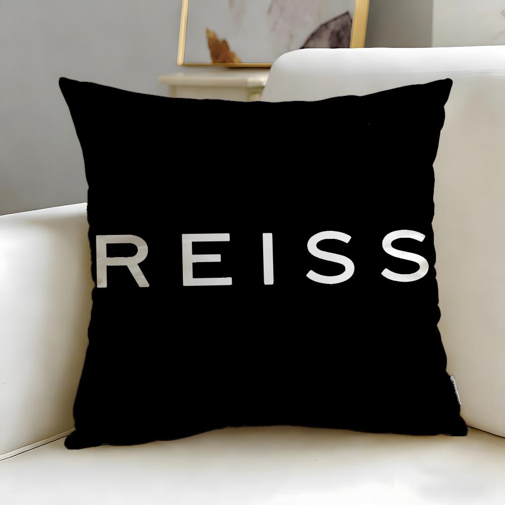 Klassische Modemarke Reiss Kissenbezug Weich Leicht zu waschen Kissenhülle Vielseitig für Sofa Bett Reise und Büro