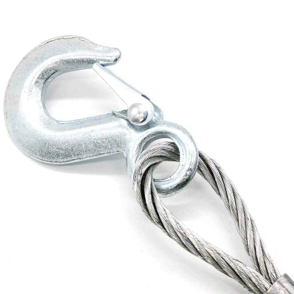 VORCOOL 5M Abschleppseil, 7 Tonnen Tragfähigkeit, Fluoreszierend, mit geschmiedetem Haken, für Autoanhänger-Abschleppen und nächtliche Pannen