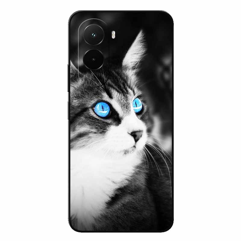 Soft Case For Poco M7 4G Cases Cartoon Back Cover For Xiaomi Poco M7 Protective Animal Bumper Bag Poco M7 M7 4G Cool Cat Capa M7