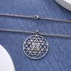 Dawapara Sri Yantra Yoga Halskette Shri Chakra Mandala Hindu Meditation Symbol Amulett Heilige Geometrie Edelstahl Schmuck