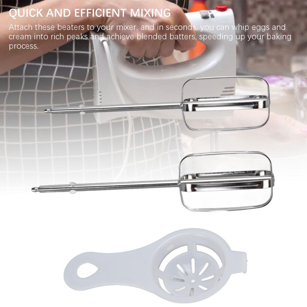 Electric Hand Mixer Attachments Stainless Steel Easy Cleanup Multifunctional Handheld Mixer Beater Attachments