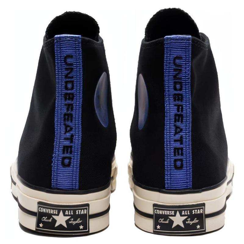UNDEFEATED x Converse Chuck 70 Chuck Taylor All Star Lace-up Round Toe High Top Canvas Shoes Unisex Black
