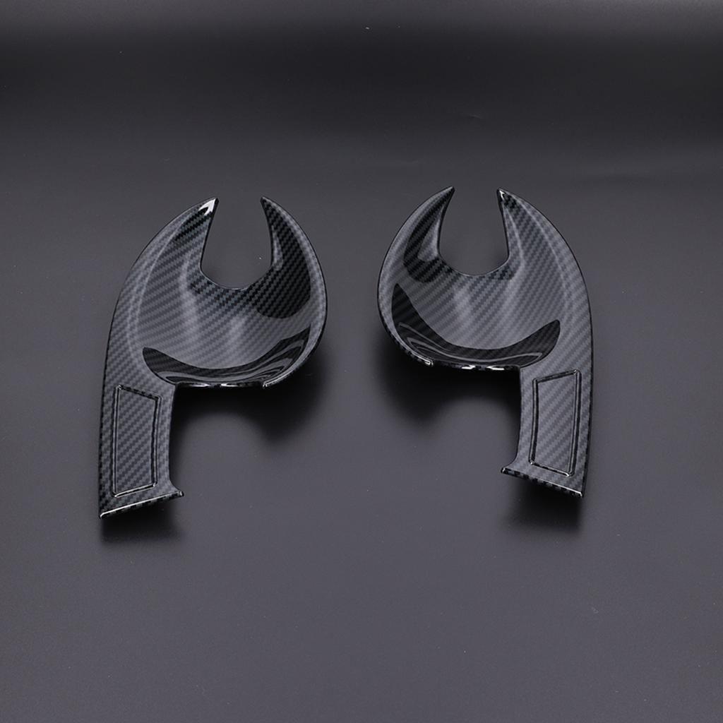 4PCS Car Door Handle Bowl Cover Accessories Replacement for Mazda CX‑3 2016‑2018Carbon Fiber Style