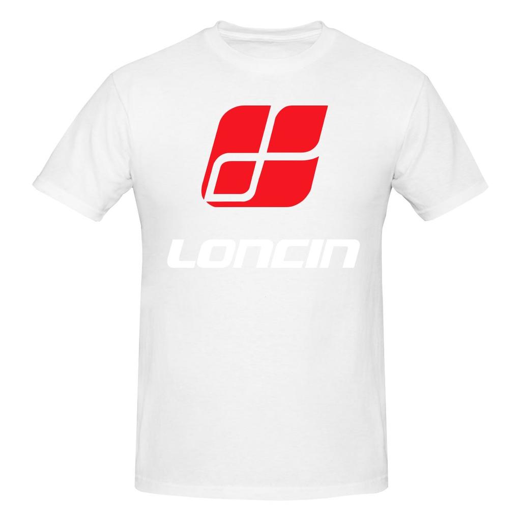 Loncin Motors Logo Smooth Tshirt Solid Color Minimalism Bright Colors Tee