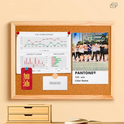 Cork Display Panel Cork Message Board Wood Memo Bulletin Board For Office School Photo Background DIY Home Decor