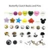 Factory Supply Brooch Accessories Round Blank Nail Locking Pin Metal Crafts Solid Brass Butterfly Clutch Pin Back