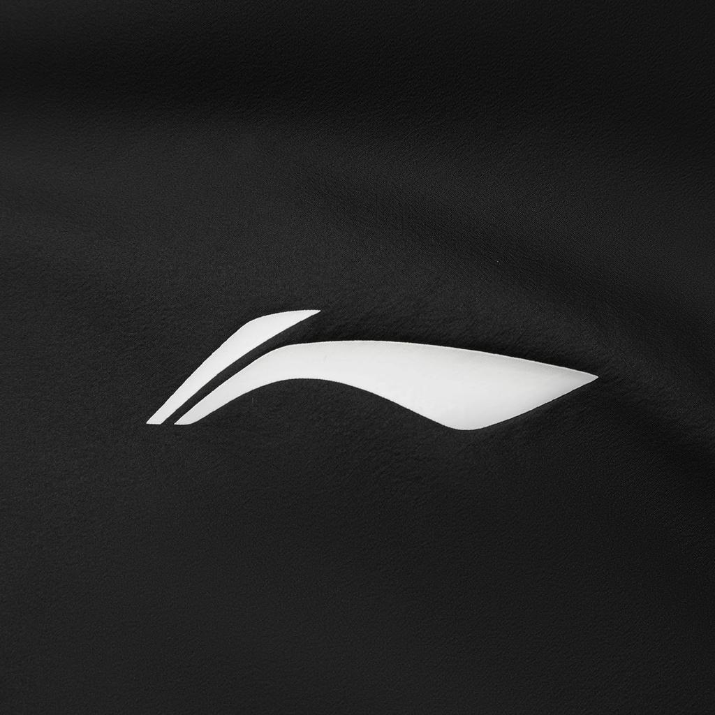 Li Ning Comfortable Casual Simple Stand Collar Zipper Letter Warm Vest Unisex Vests Black AMRV065-1