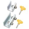 Sliding Window Sash Lock Stopper Anti-theft Door Lock Non Punch Aluminum Alloy Window Lock Safety Locks for Baby Kids and Pets