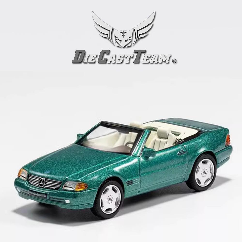 DCT/SHADOW 1/64 Mercedes-Benz SL500 Convertible Sports Cars Alloy Toys Diecast Metal Model Kids Xmas Gift Toys for Boys